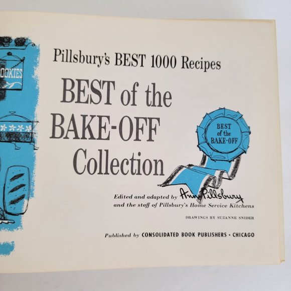 1959 Pillsbury's Best of the BAKE-OFF Collection Vintage Recipes Book - Picture 6 of 11